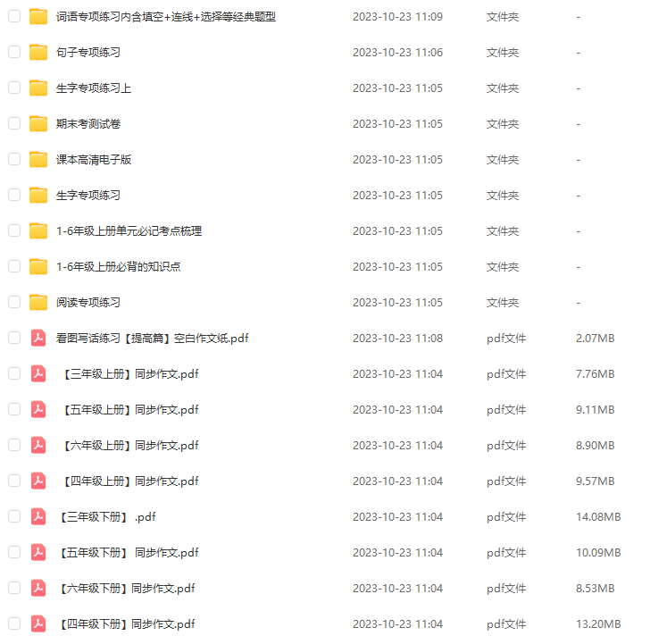 小學(xué)1-6年級(jí)滿(mǎn)分作文及陳心陳心滿(mǎn)分課堂資料大全 百度網(wǎng)盤(pán)下載