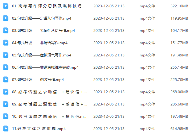 董宇輝高中英語課程視頻合集 全套網盤下載