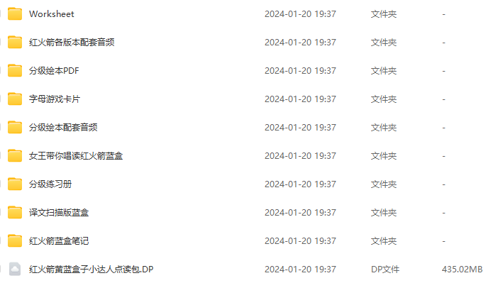 紅火箭分級閱讀繪本PDF+視頻+音頻全套資源網盤下載