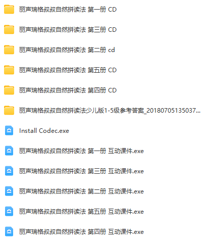 麗聲瑞格叔叔自然拼讀法1-5套裝網(wǎng)盤(pán)下載 含課件